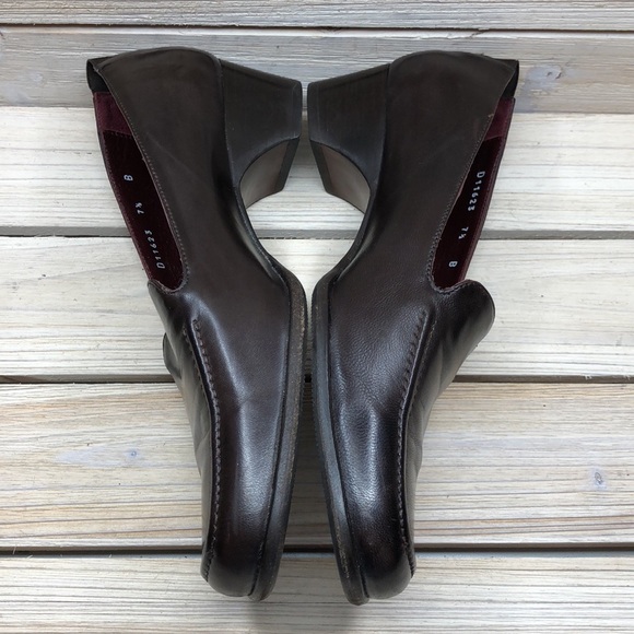 Cole Haan Leather Heeled Loafers Size 7 1/2B - Picture 3 of 8